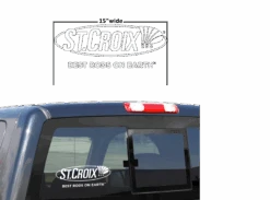 St. Croix 15" Classic White Decal
