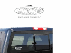 St. Croix 7" Classic White Decal