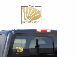 St. Croix 7" Gold Decal