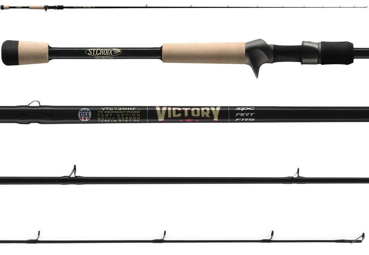 St. Croix Victory Bass Casting Rods 3 St. Croix Victory Bass Casting Rods